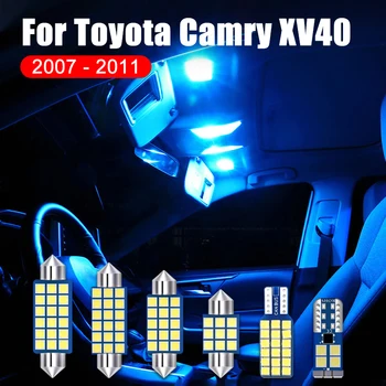 8PCS Auto LED Žiarovky Interiéru Lampa na Čítanie Zrkadlo na líčenie Kmeň Svetla Pre Toyotu Camry 40 XV40 2007 2008 2009 2010 2011 Príslušenstvo