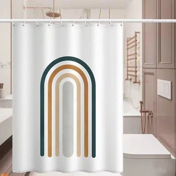 Abstraktný vzor sprchový záves Gradient prekladané kúpeľňa opony nepremokavé tkaniny tkaniny, vaňa opony pre kúpeľňa domova