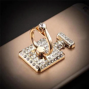 Diamant-studded Pearl Kamene, Lesklé Kovové Mobilný Telefón Krúžok Spony, Držiaka Mobilného Telefónu Univerzálny Krúžok Krúžok Držiak Držiak