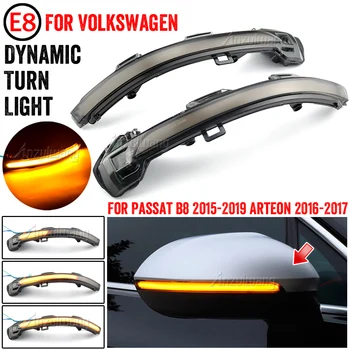 Pre Volkswagen VW Passat B8 2015-2020 Pre Arteon 2016-2017 Dynamické Zase Signálne Svetlo LED, Bočné Zrkadlo Indikátor Blinker na Čítanie
